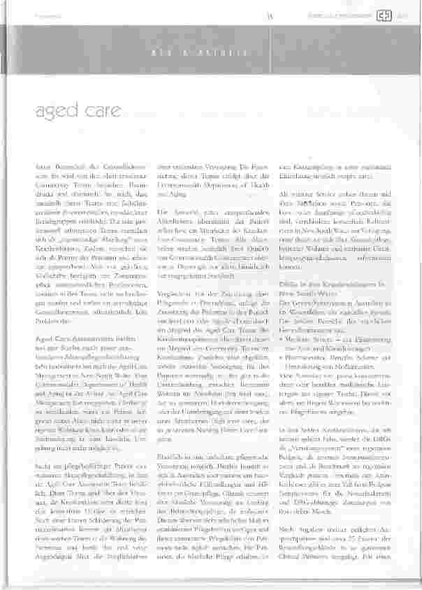 Vorschauseite 2: Aged Care Management in Australien