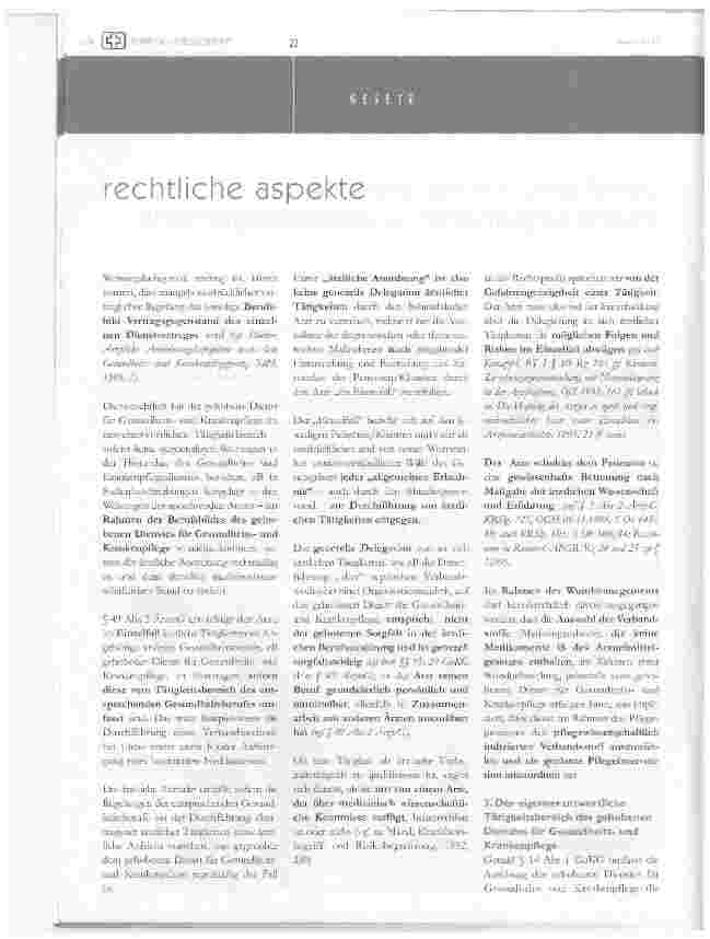 Vorschauseite 2: Berufsrechtliche Aspekte im interdisziplinären Wundmanagement