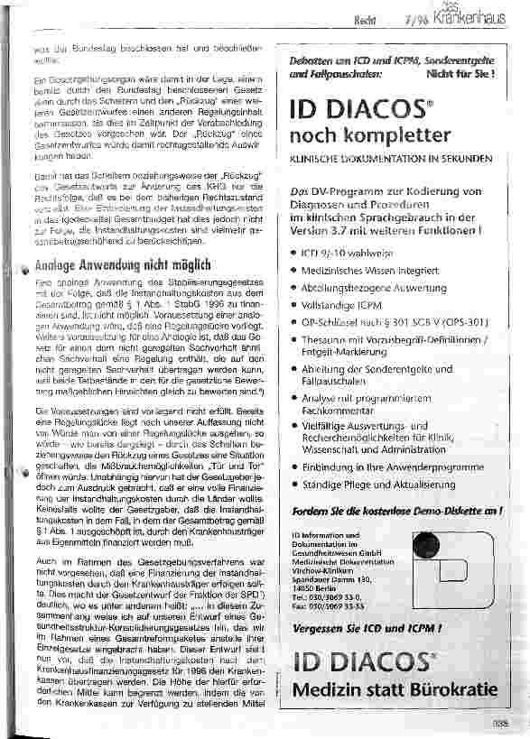 Vorschauseite 3: Die Instandhaltungskosten und das StabG 1996