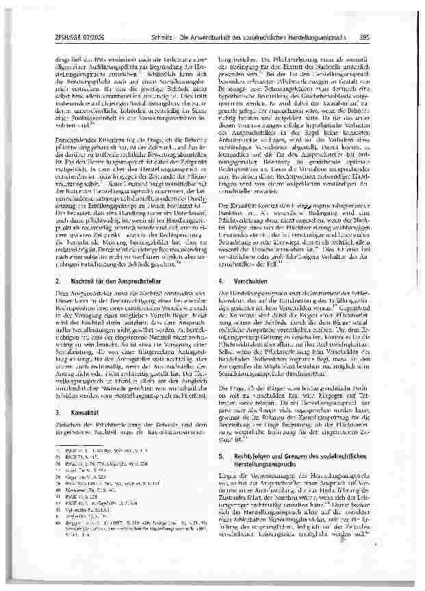 Vorschauseite 3: Die Anwendbarkeit des sozialrechtlichen Herstellungsanspruchs im Sozialhilferecht