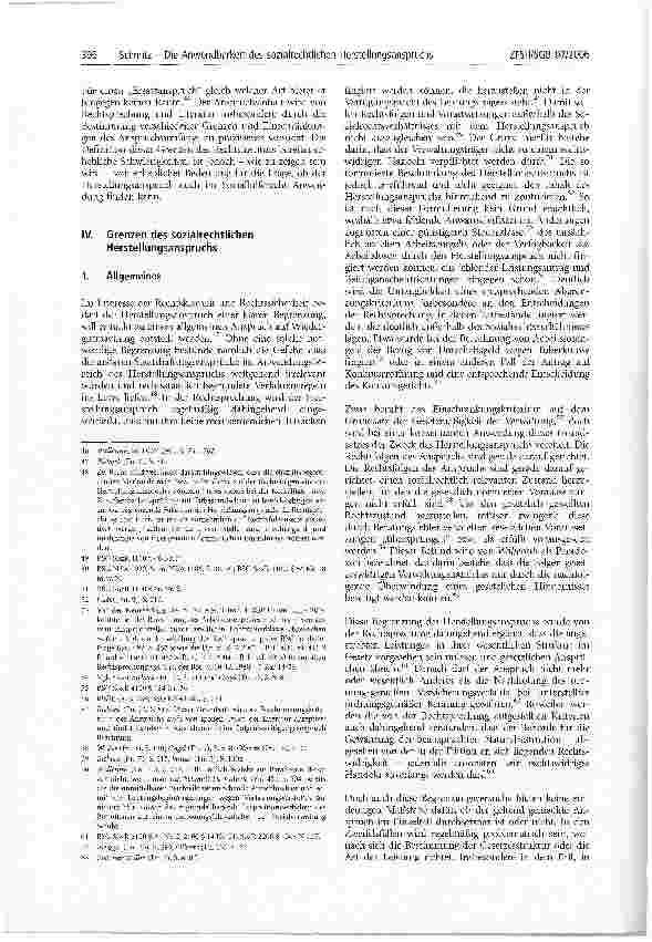 Vorschauseite 4: Die Anwendbarkeit des sozialrechtlichen Herstellungsanspruchs im Sozialhilferecht