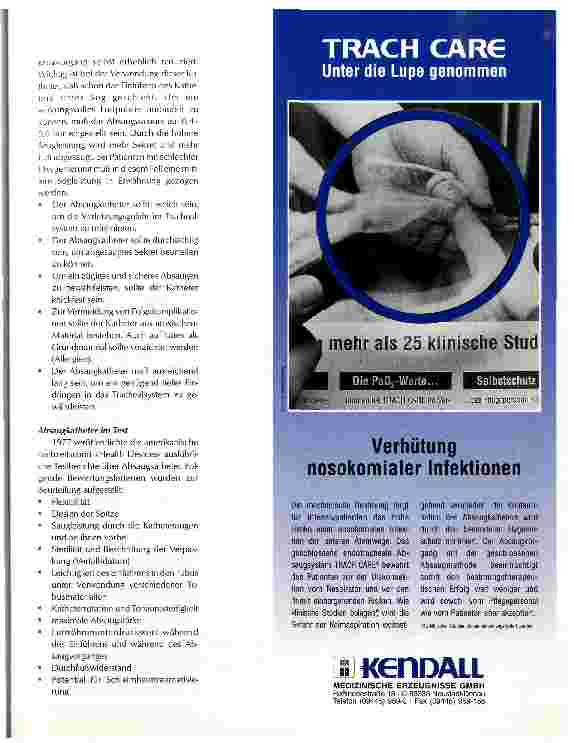 Vorschauseite 4: Das endotracheale Absaugen Geschlossene endotracheale Absaugung - ein Standard für die Zukunft?