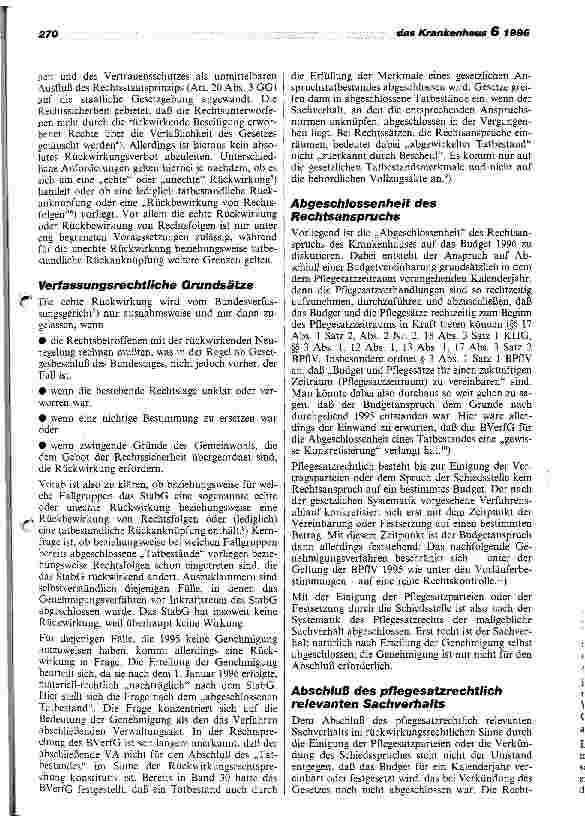 Vorschauseite 2: Zur rückwirkenden Anwendung des Stabilisierungsgesetzes
