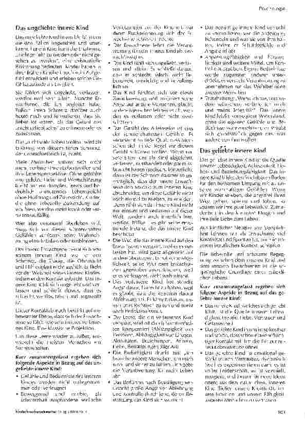 Vorschauseite 2: Die Arbeit mit dem inneren Kind im Kontext beruflichen Handelns