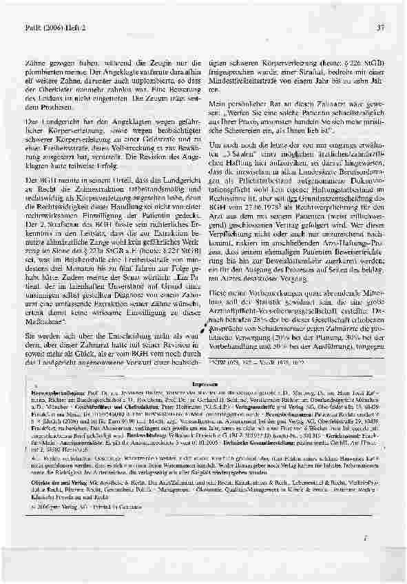 Vorschauseite 3: Juristische Aspekte: Falsche Diagnosen und verschleppte Therapien in der Oralchirurgie