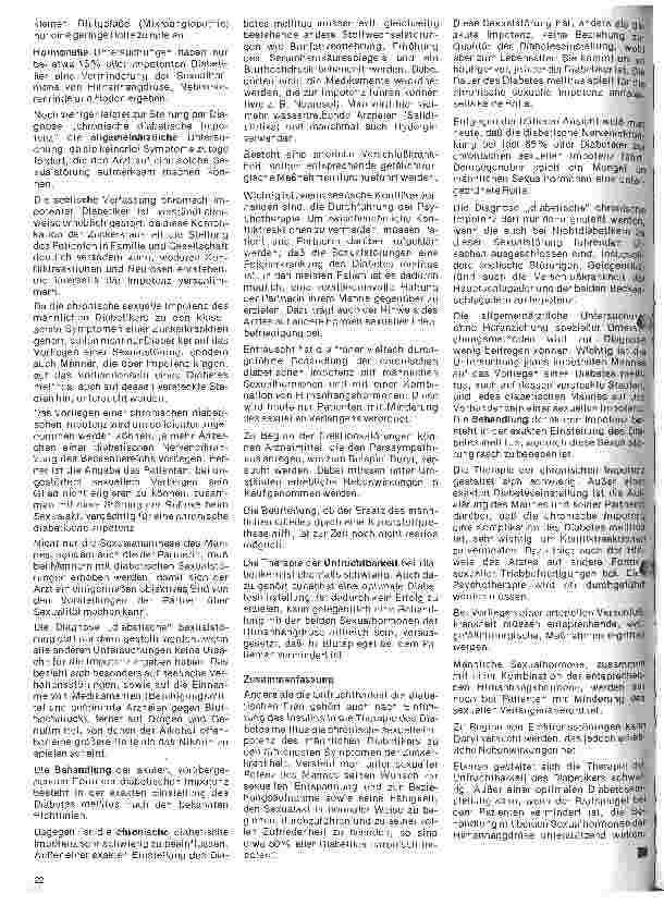 Vorschauseite 2: Diabetes mellitus 21. Folge: Komplikationen der Zuckerkrankheit 10. Sexualstörungen bei männlichen Diabetikern