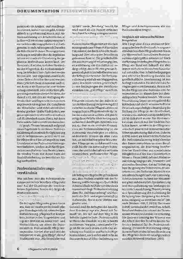 Vorschauseite 5: Das Professionalisierungsverständnis von Pflegenden: Zwischen Tradition und Fortschritt