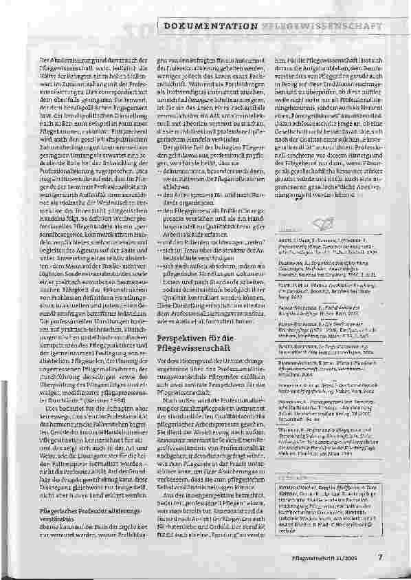 Vorschauseite 6: Das Professionalisierungsverständnis von Pflegenden: Zwischen Tradition und Fortschritt