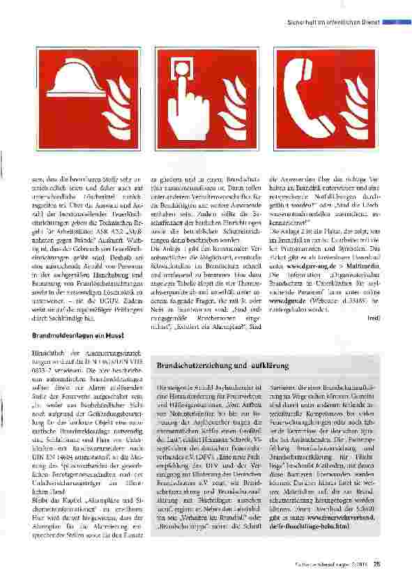 Vorschauseite 2: Organisatorischer Brandschutz
