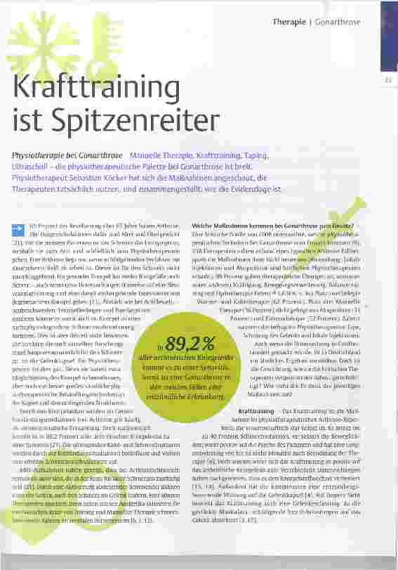 Vorschauseite 1: Krafttraining ist Spitzenreiter