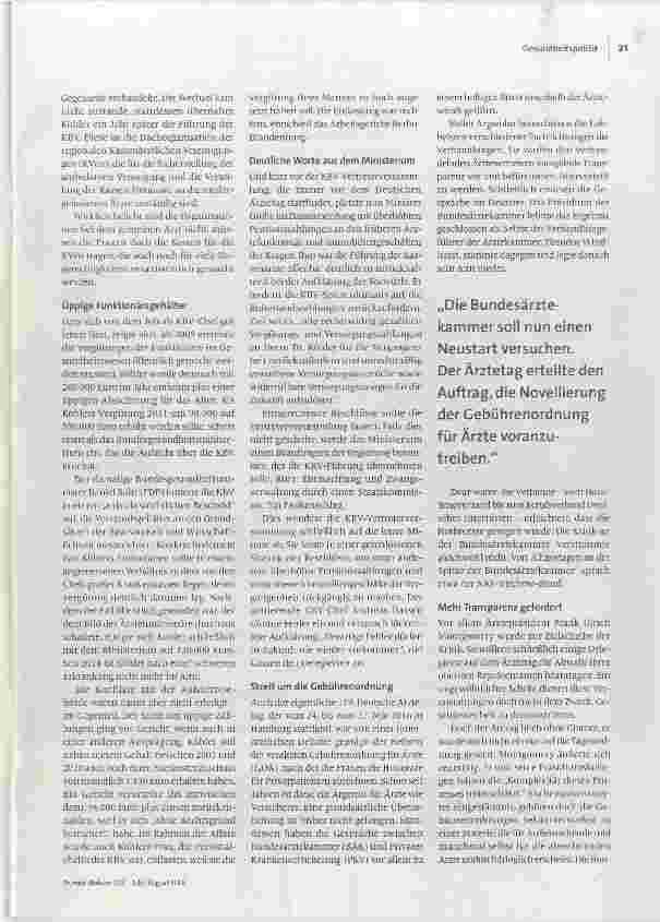 Vorschauseite 2: Misstrauen in der Ärzteschaft