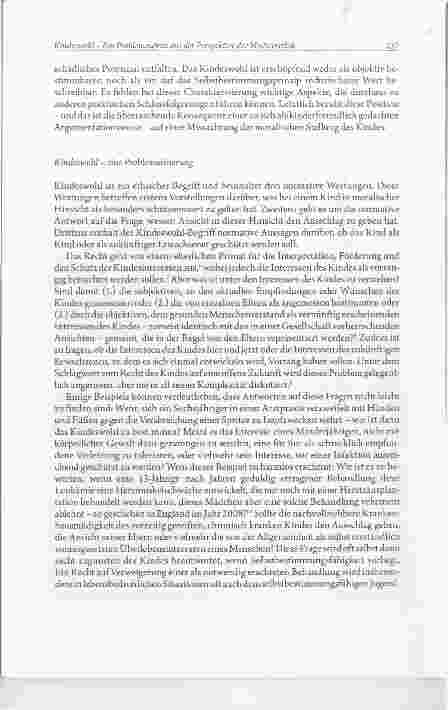 Vorschauseite 3: Kindeswohl Ein Problemaufriss aus der Perspektive der Medizinethik