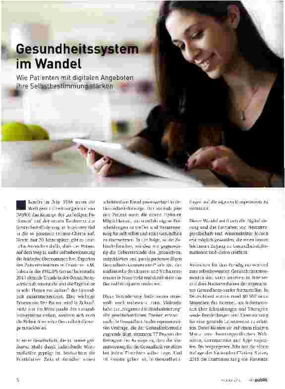 Vorschauseite 1: Gesundheitssystem im Wandel