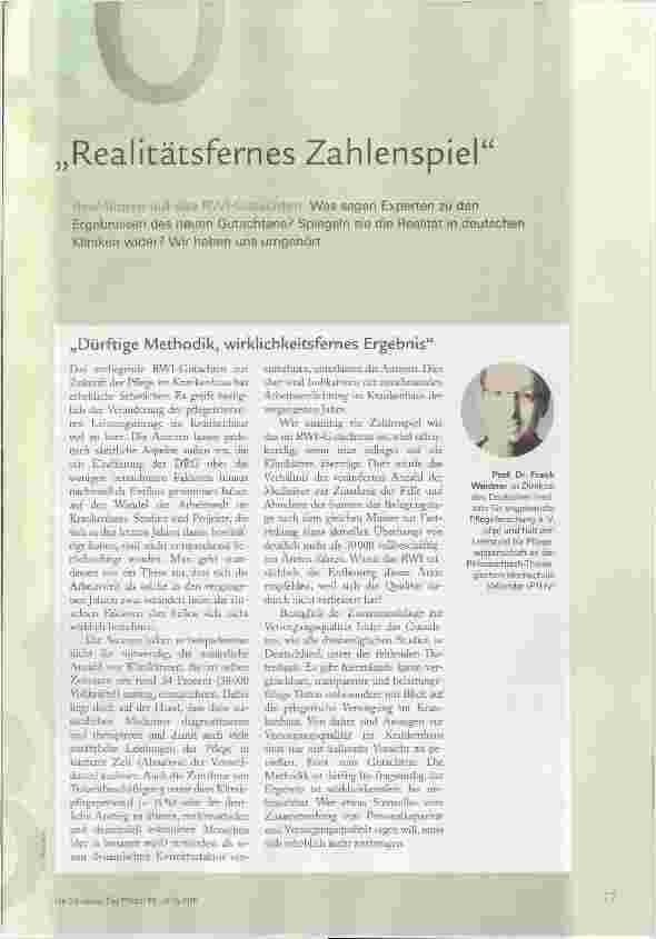 Vorschauseite 1: Realitätsfernes Zahlenspiel