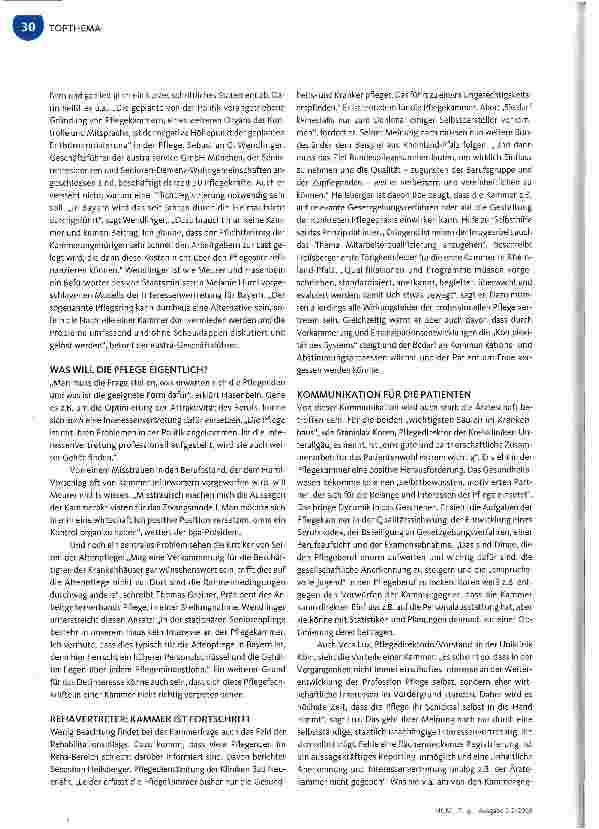 Vorschauseite 2: Die richtige Antwort auf die Pflegekammerfrage