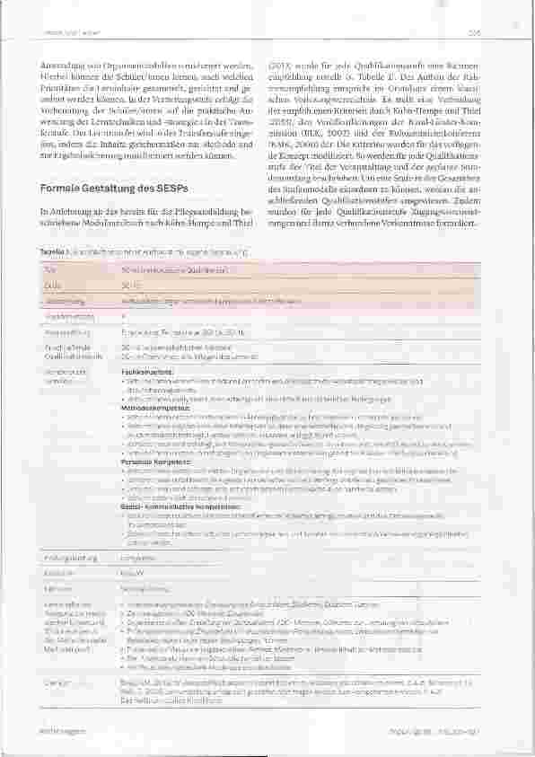 Vorschauseite 3: Das Stufenmodell zur Entwicklung der Selbstlernkompetenz in der Pflegeausbildung (SESP)Eine Neumodeilierung der Lerneinheit «Lernen lernen»