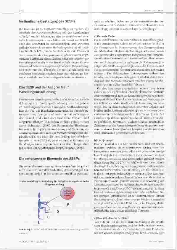 Vorschauseite 4: Das Stufenmodell zur Entwicklung der Selbstlernkompetenz in der Pflegeausbildung (SESP)Eine Neumodeilierung der Lerneinheit «Lernen lernen»