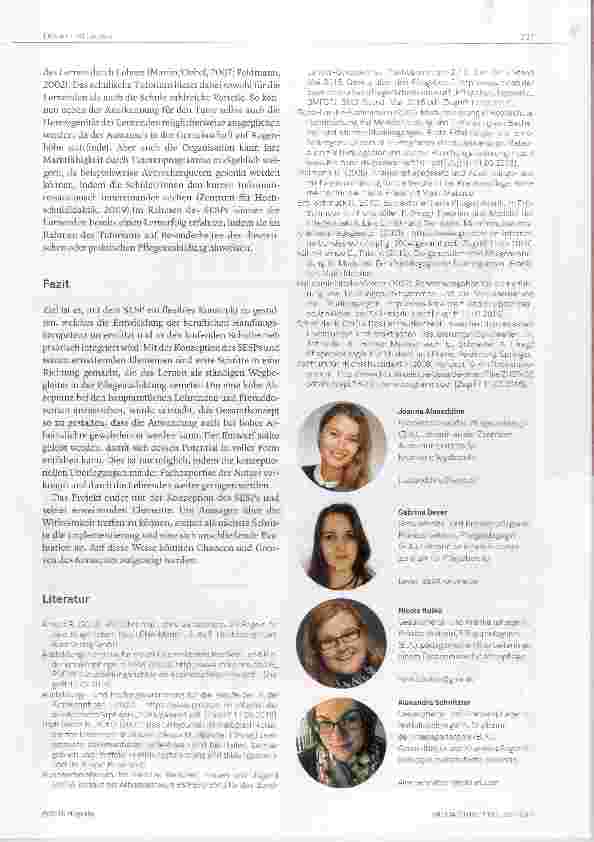Vorschauseite 5: Das Stufenmodell zur Entwicklung der Selbstlernkompetenz in der Pflegeausbildung (SESP)Eine Neumodeilierung der Lerneinheit «Lernen lernen»