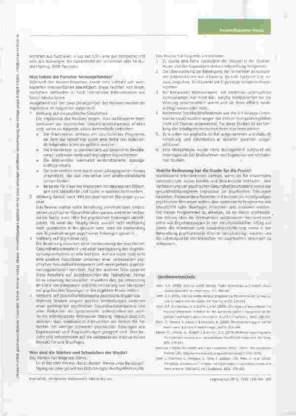 Vorschauseite 2: Nutzerfreundliche Studienzusammenfassung