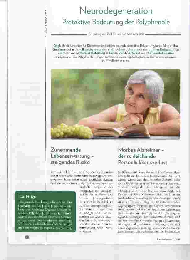 Vorschauseite 1: Neurodegeneration Protektive Bedeutung der Polyphenole