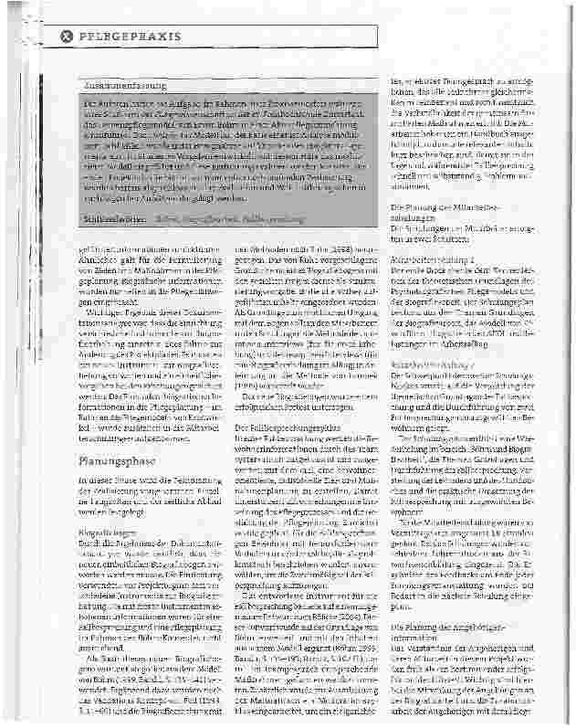 Vorschauseite 4: Einführung des Pflegemodells nach Böhm:Die Biografie begründet oft das Verhalten