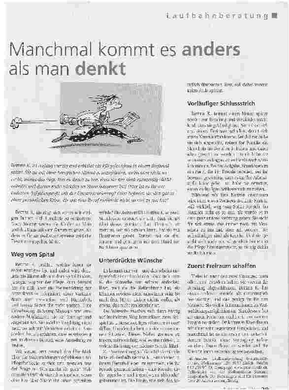 Vorschauseite 1: Manchmal kommt es anders als man denkt