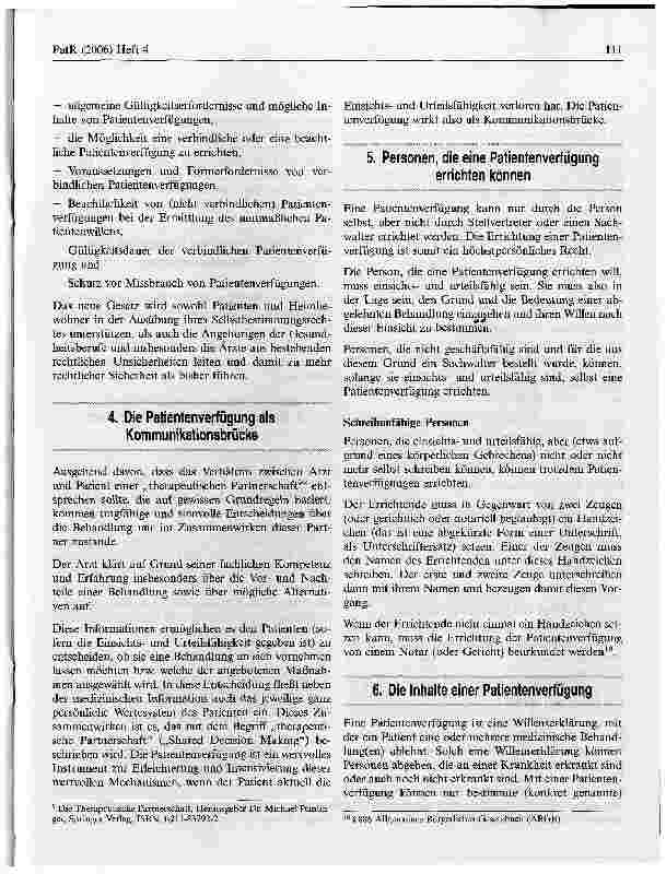 Vorschauseite 3: Das neue Patientenverfügungs- Gesetz in Osterreich*