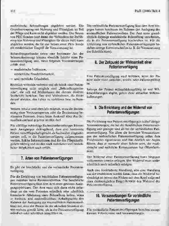 Vorschauseite 4: Das neue Patientenverfügungs- Gesetz in Osterreich*