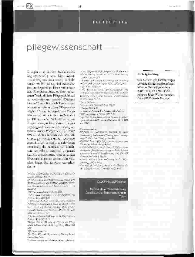 Vorschauseite 4: Pflegewissenschaft einem Laien erklärt