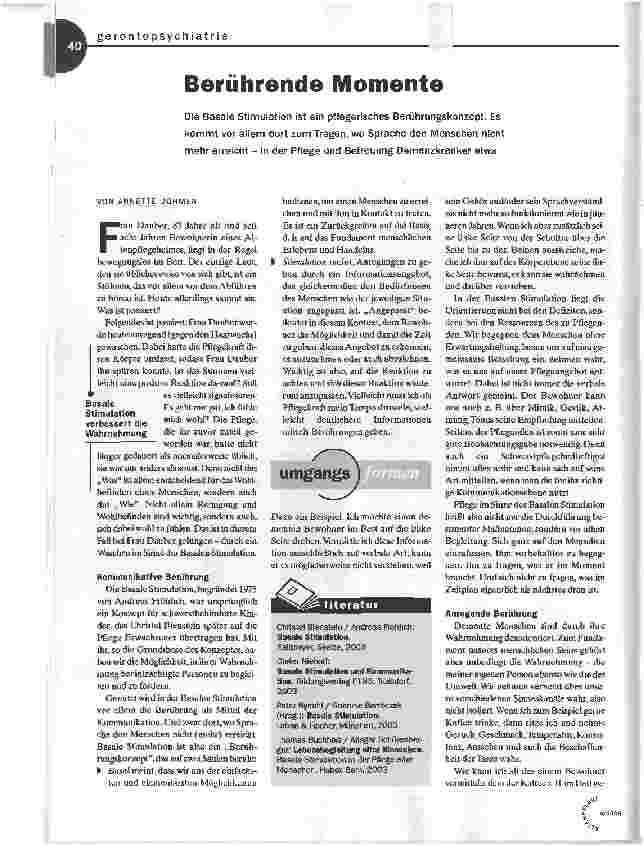 Vorschauseite 1: Berührende Momente