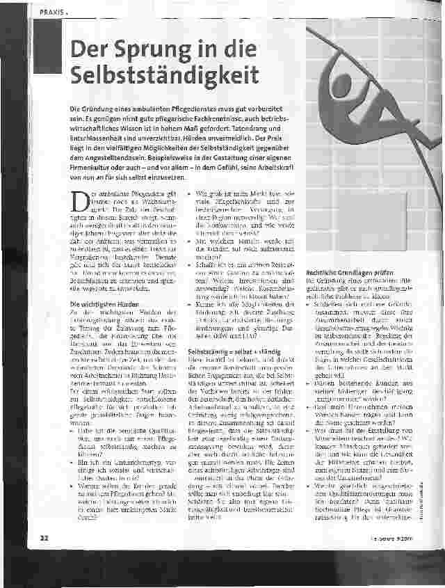 Vorschauseite 1: Der Sprung in die Selbstständigkeit