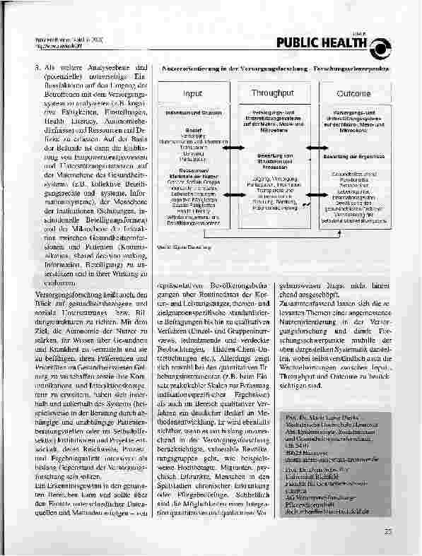 Vorschauseite 2: Die Nutzerperspektive in der Versorgungsforschung