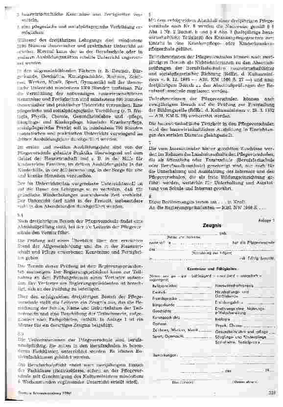 Vorschauseite 3: Einrichtung von Pflegeund Schwesternvorschulen
