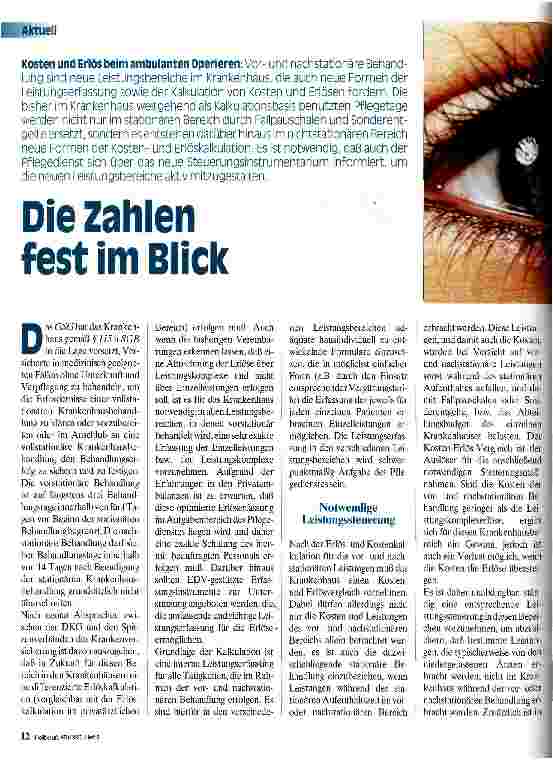 Vorschauseite 1: Die Zahlen fest im Blick