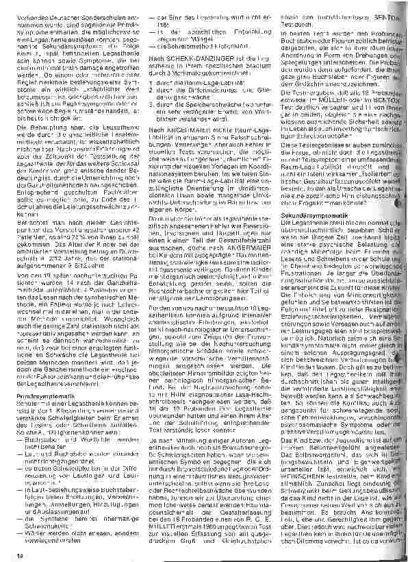Vorschauseite 3: Kinderheilkunde Vererbte Kankheiten 7. Folge: Legasthenie (Lese u. Rechtschreibschwächen)