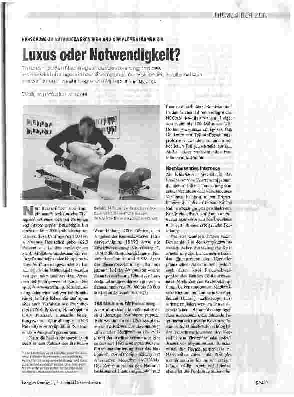 Vorschauseite 1: Luxus oder Notwendigkeit?