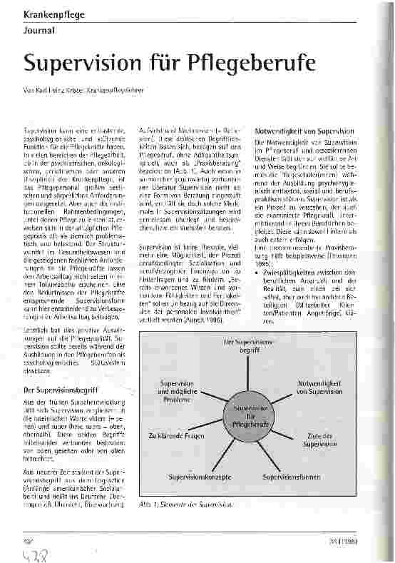 Vorschauseite 1: Supervision für Pflegeberufe