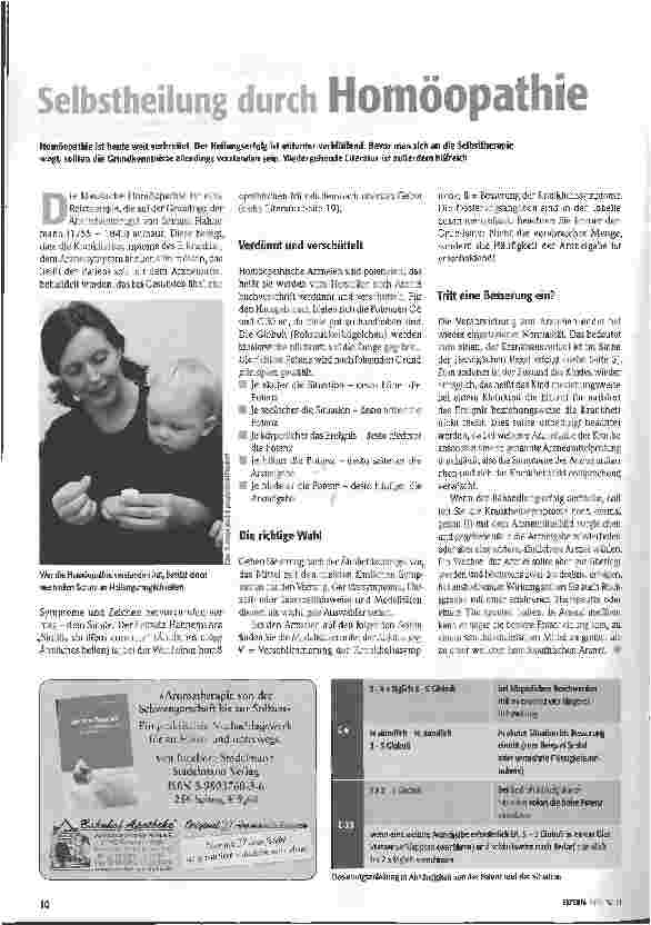 Vorschauseite 1: Selbstheilung durch Homöopathie