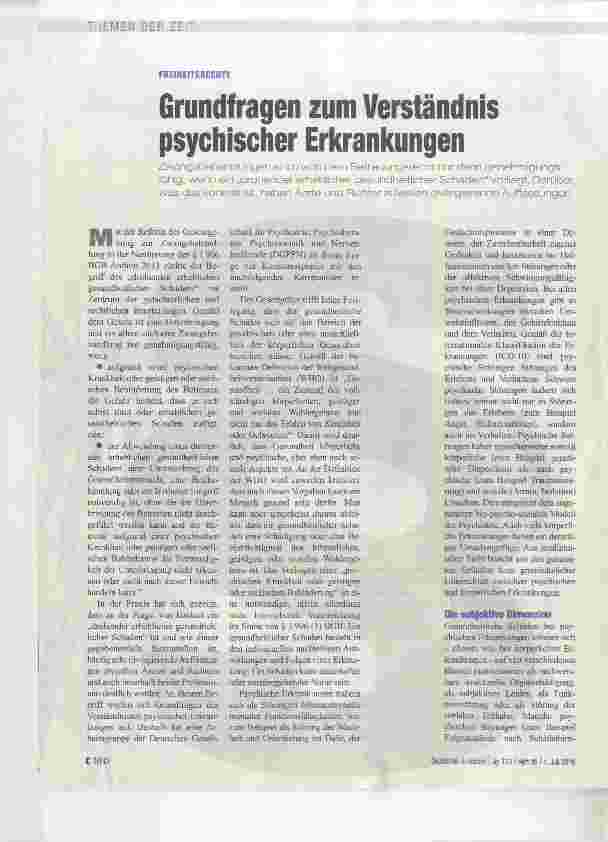 Vorschauseite 1: Grundfragen zum Verständnis psychischer Erkrankungen