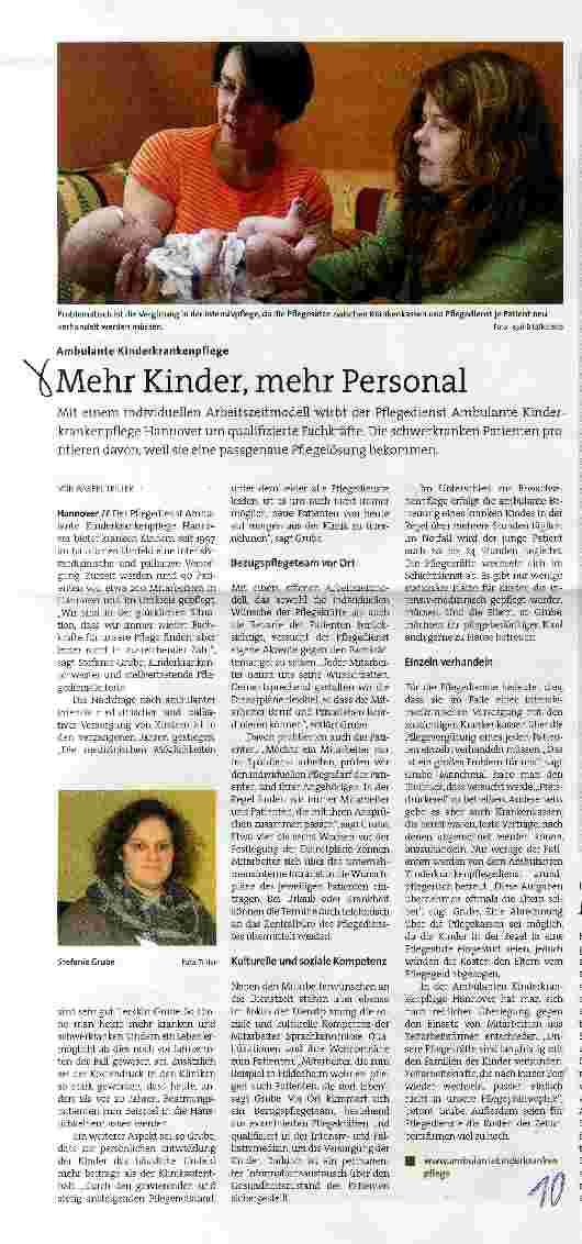 Vorschauseite 1: Mehr Kinder, mehr Personal
