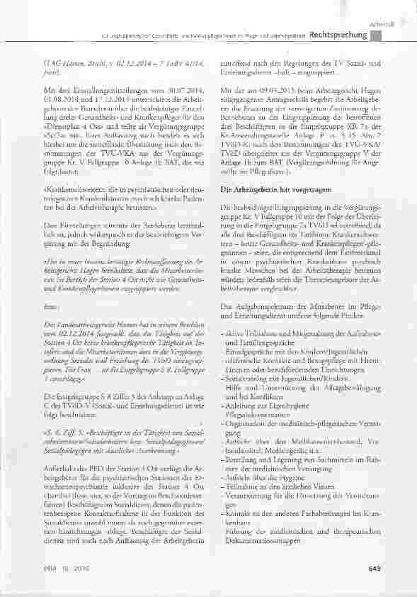 Vorschauseite 3: Zur Eingruppierung von Gesundheitsund Krankenpfleger/ innen im Pflegeund Erziehungsdienst