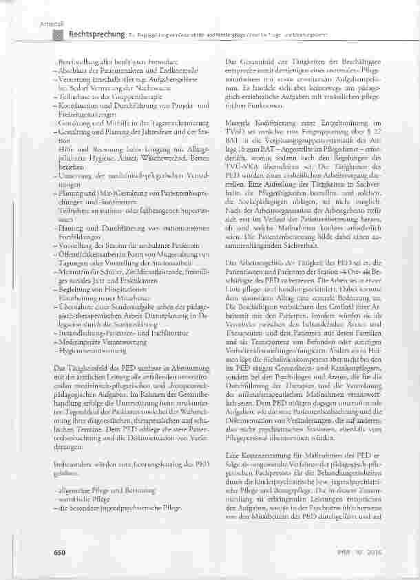 Vorschauseite 4: Zur Eingruppierung von Gesundheitsund Krankenpfleger/ innen im Pflegeund Erziehungsdienst