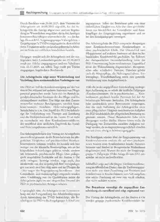 Vorschauseite 6: Zur Eingruppierung von Gesundheitsund Krankenpfleger/ innen im Pflegeund Erziehungsdienst