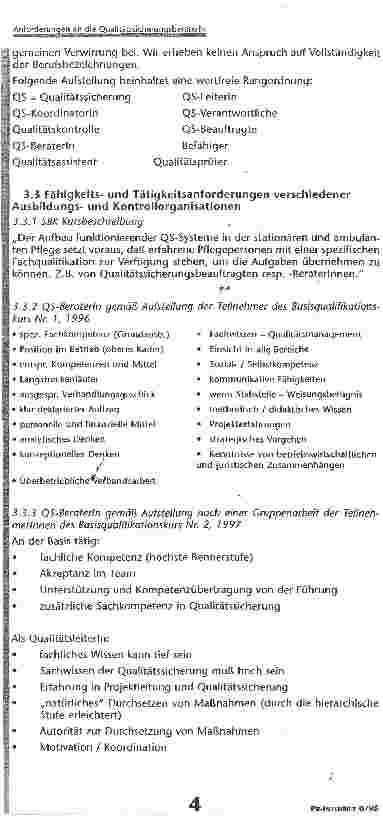 Vorschauseite 3: Anforderungen an die Qualitätssicherunasberaterln