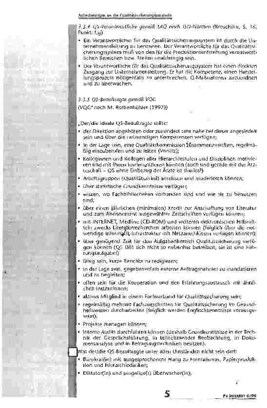 Vorschauseite 4: Anforderungen an die Qualitätssicherunasberaterln