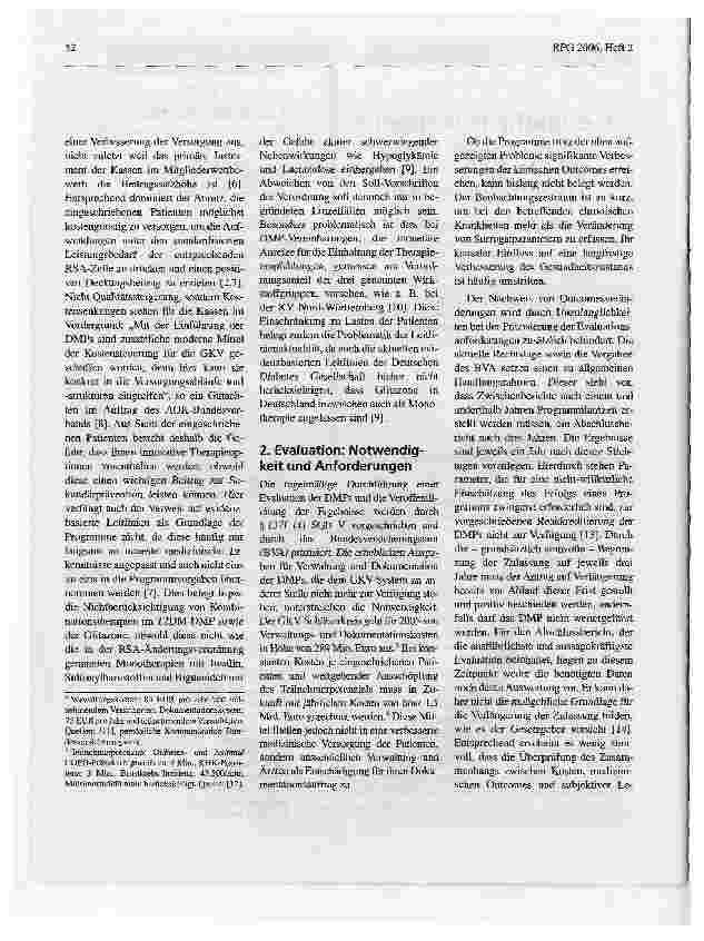 Vorschauseite 2: Anforderungen an die Evaluation von Disease Management Programmen: Defizite und ihre Ursachen