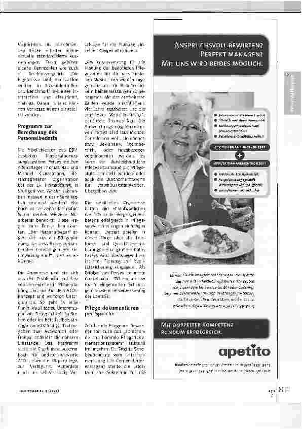 Vorschauseite 2: Frische Ideen für die Pflegebranche