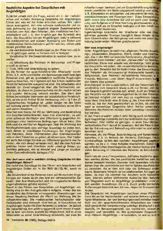 Vorschauseite 4: Rechtliche Aspekte der Gesprächsführung der Schwester mit dem Patienten und seinen Angehörigen.