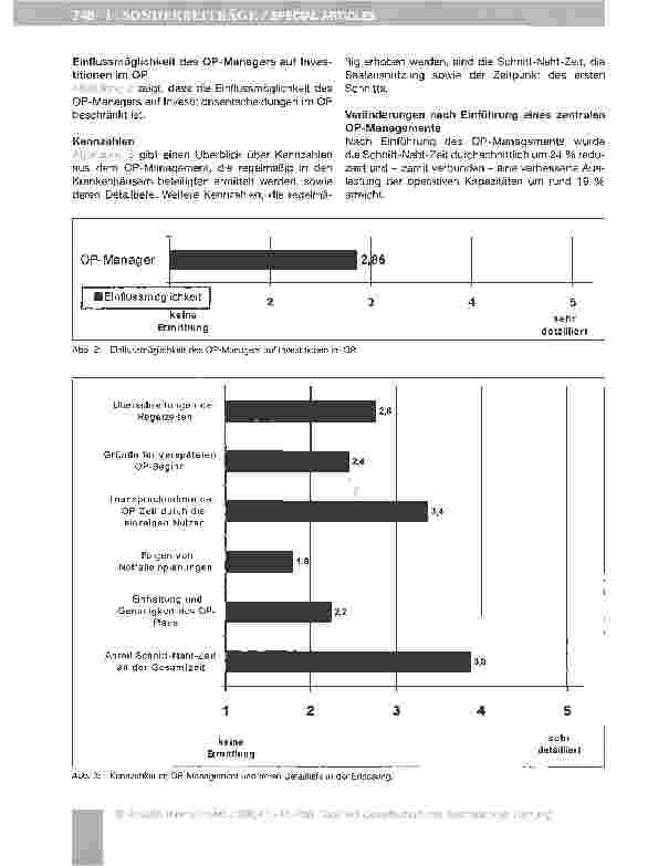 Vorschauseite 5: Entwicklungsstand im OP-Management