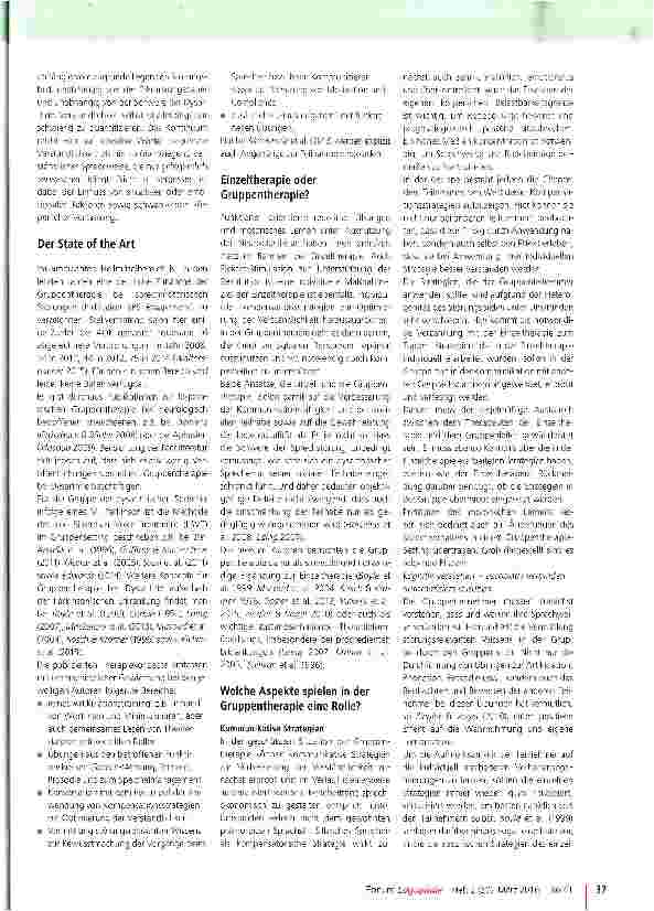Vorschauseite 2: Gruppentherapie bei Dysarthrie